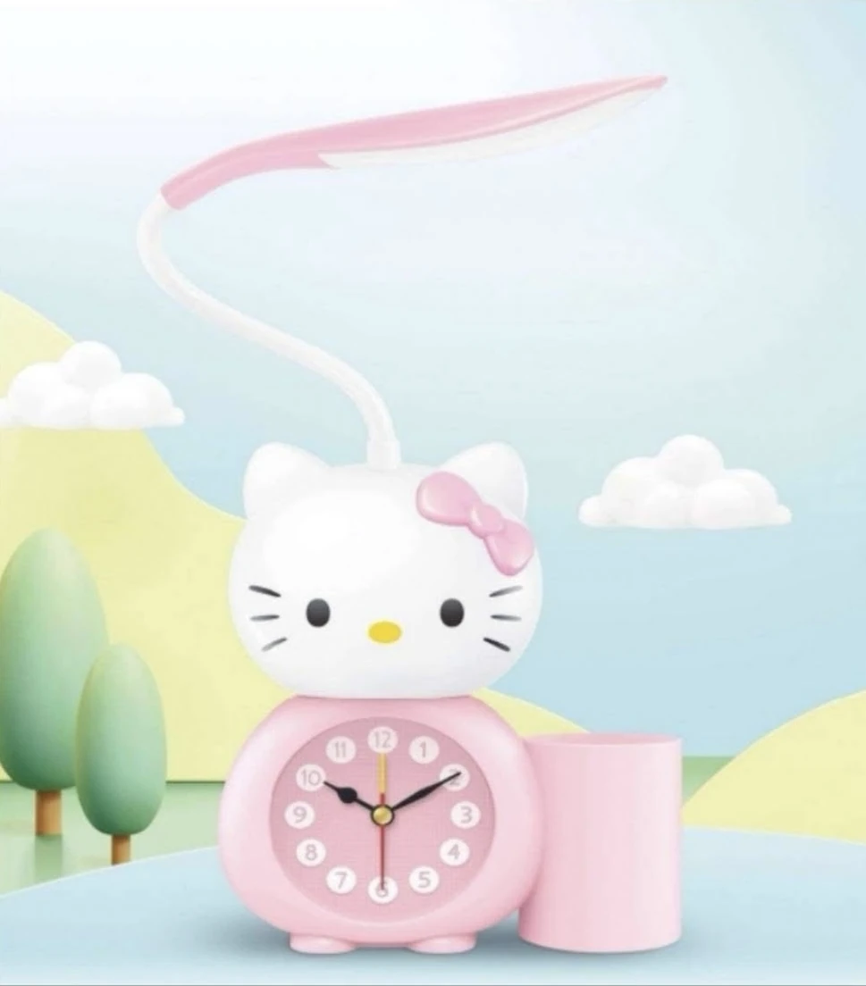 Lámpara Hello Kitty con reloj despertador - Imagen 3