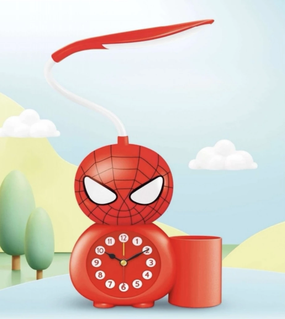 Lámpara Spiderman con reloj despertador - Imagen 3