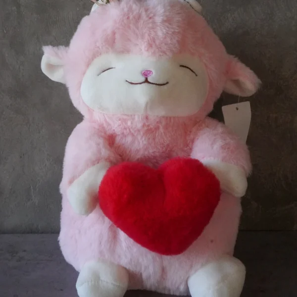 Peluche oveja con corazón 30 cm